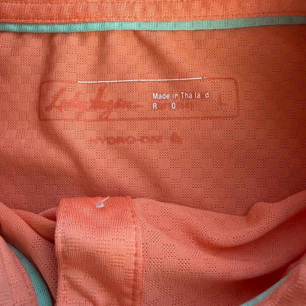 Lady Hagen Women Coral Orange Sleeveless Golf Polo Tank Shirt Hydro-Dri Size L - Picture 4 of 6